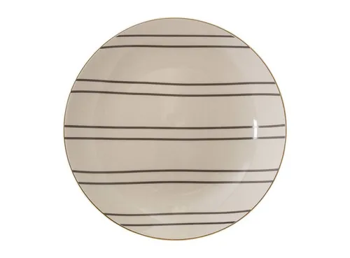 Bloomingville Kuchenteller Mehrfarbig, Durchmesser 20 cm, Farbe: Mehrfarbig, Motiv: Streifen