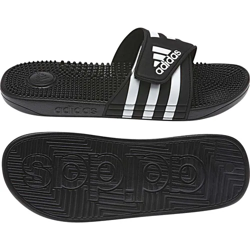 adidas Unisex Adissage Slides - Komfortable Dusch- und Badeschuhe - Dusch- & Badeschuhe für Damen mit regulärer Passform und anpassbarem EVA-Riemen, ideal für entspannende Momente dank des Fußbetts mit Massagenoppen.