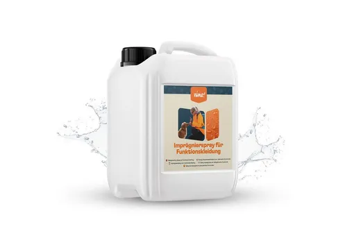 nimo Imprägnierspray für Funktionskleidung - Imprägniermittel für Outdoor- & Funktionstextilien, schützt effektiv bei jedem Wetter und erhält die Atmungsaktivität.