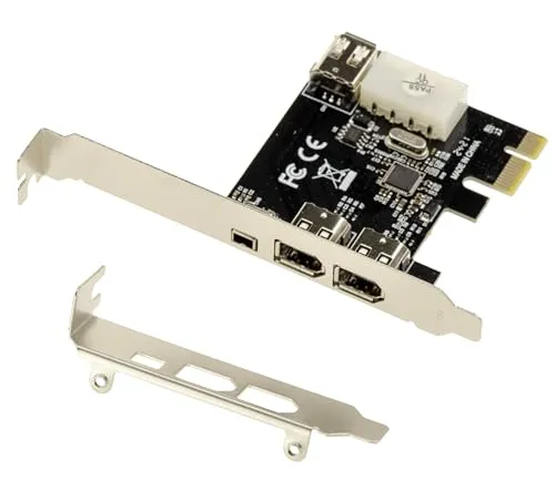 KALEA-INFORMATIQUE PCI Express PCIe auf FireWire 400 IEEE1394a 2+1 6-Punkt- und 4-Punkt-Ports Controller-Karte mit Via VT6315 Chipsatz. Mit Ilink-Kabel und Low- und HIGH-Profile-Winkeln.