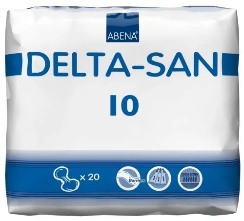 Delta-San 10 Inkontinenzeinlagen, Vorlage, 4 x 20 St. von ABENA