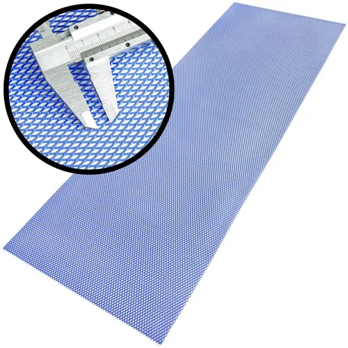 Alu Racing Gitter | 100*33 cm blau | Masche 4*8 mm | Auto Tuning Renngitter