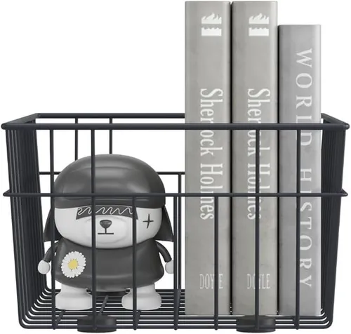 Metall  Aufbewahrungskorb 33 x 25 x 15 cm Anthrazit