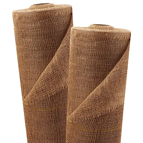Aquagart Jutematte 15m x 1m - Abdeckplanen aus 100% natürlichen Rohstoffen, ideal für Dekoration und Pflanzenschutz, witterungsbeständig und individuell zuschneidbar.