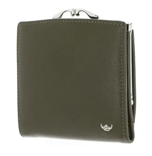 Golden Head Madrid RFID Protect French Coin Purse Wallet - Elegante Geldbörse aus echtem Rindsleder mit RFID-Blocker, ideal für die sichere Aufbewahrung von Münzen und Karten.