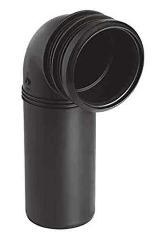 Grohe Rapid SL PP-Ablaufbogen DN 80 mit Tiefenverstellung in schwarz von GROHE