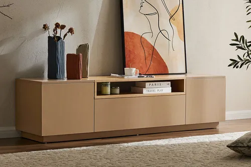 riess-ambiente TV-Board LOFT 160cm - modernes Eichen-Design mit Stauraum - Stylisches TV-Board LOFT in Eichen-Optik, bietet durchdachten Stauraum mit 3 Fächern und einer Schublade. Ideal für Wohnzimmer und TV-Ecken, vereint modernes Design mit praktischer Funktionalität.