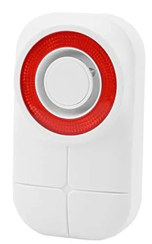 Olympia 6109 Funk-Alarmanlagen-Erweiterung - Lautstarke Außensirene - Alarmanlagen-Zubehör: Kompakte, spritzwassergeschützte Außensirene mit 105 dB Lautstärke und super hellen LEDs zur Abschreckung von Einbrechern.