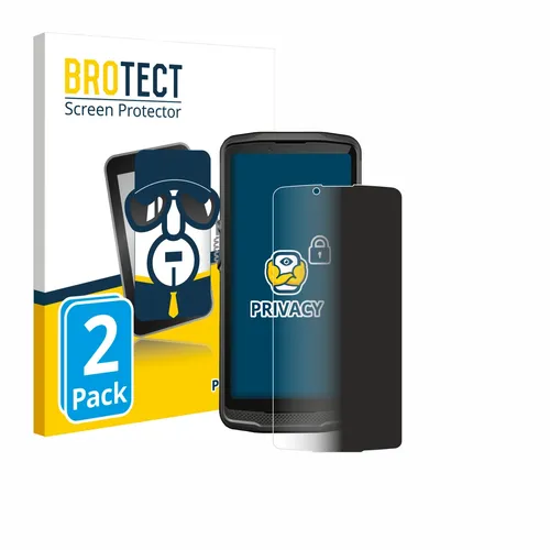 2x Blickschutz Folie für Crosscall Core M6 Displayschutz Privacy
