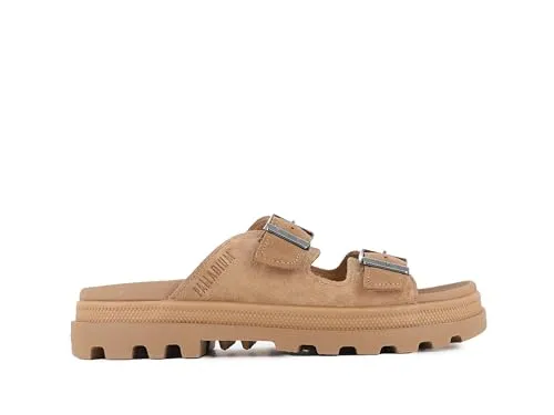 Palladium Unisex Dunelite Sandal, Dear Brown, 41 EU - Wanderschuhe mit stonewashed Canvas-Obermaterial, ideal für komfortable Abenteuer im Freien.