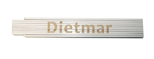 Zollstock Dietmar 2 m weiß