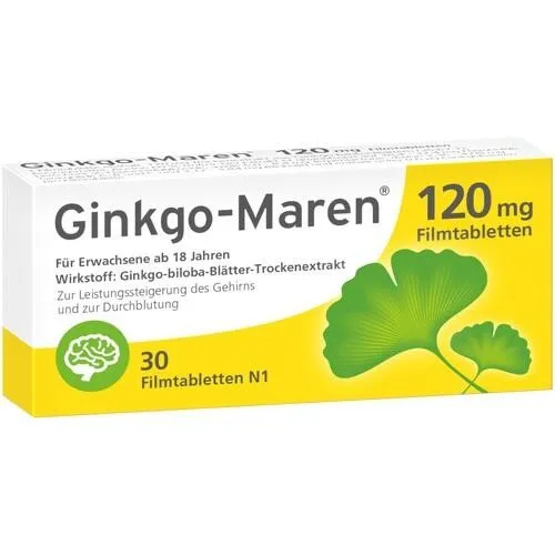 GINKGO-MAREN 120 mg Filmtabletten 30 St. PZN 09206631