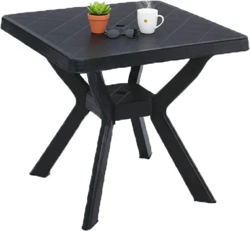 Normandy Gartentisch 79x79 cm Anthrazit für 4 Personen