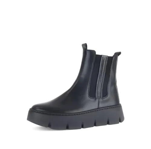 Gabor Damen Chelsea Boots - Best Fitting Stiefeletten in Schwarz, 42.5 EU - Elegante Chelsea Boots für Damen mit flachem Absatz und hochwertigem Obermaterial. Ideal für den Übergang, bieten sie hohen Tragekomfort und eine perfekte Passform.