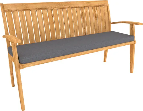 POKAR Bankauflage Bankkissen mit Abnehmbarem Bezug , Farbe:Anthrazit, Größe:110x40