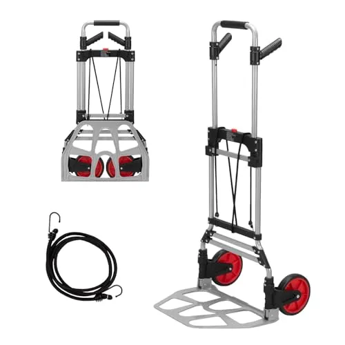 Werkzeugkönig Sackkarre klappbar bis 120kg belastbar – platzsparend zu verstauen