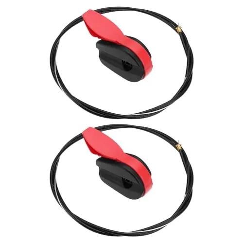 OTOTEC 2 Sätze Rasenmäher-Steuerschalter Gaszugschalter für Rasenmäher Gashebelgriffschalter mit Kabel für Manuelle Gartenrasenmäher