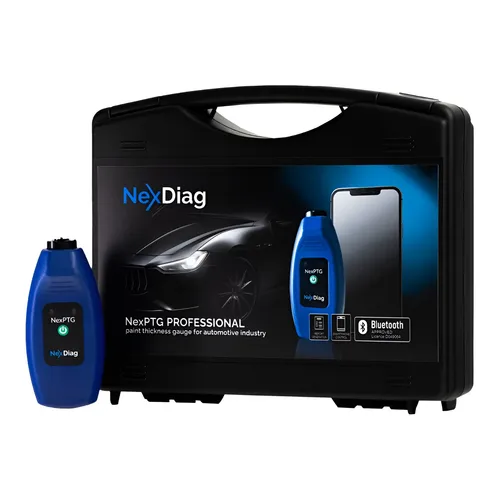 NexPTG Professional Lackschichtdickenmessgerät mit BT 4.0 - Präziser Lacktester für Android und iOS, ideal für professionelle Lackanalysen und Fahrzeugbewertungen.