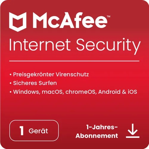 McAfee Internet Security 1 Gerät - 1 Jahr Software