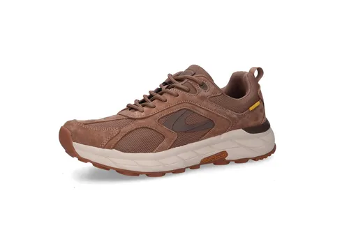 camel active Herren Sneaker mit griffiger Sohle – Hellbraun, Größe 44 - Robuste Herren Sneaker aus Pig Nubuk-Leder und Textil. Mit herausnehmbarer Innensohle für individuellen Komfort und griffiger Sohle für sicheren Halt im Alltag.