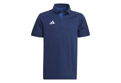 adidas Performance Poloshirt blau 116 EU - Herren-Shirt aus 65% Polyester und 35% Baumwolle, ideal für Fußball und Freizeit, mit klassischem Polokragen und Kurzarm für optimalen Tragekomfort.