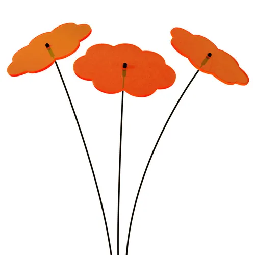 Stück SUNPLAY Sonnenfänger Ø10cm Suncatcher Gartenstecker Wolken ORANGE 3