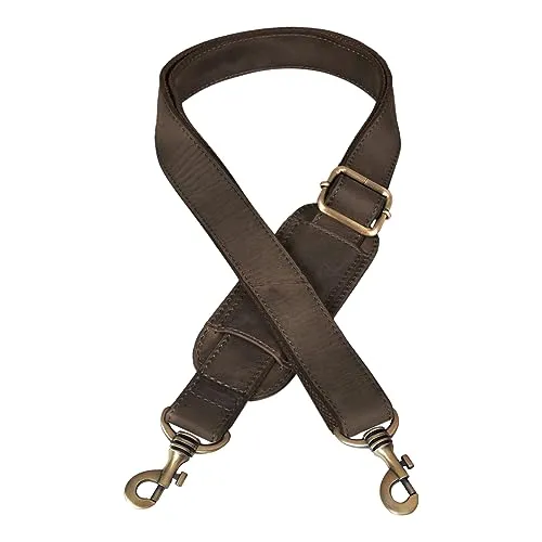 STILORD 'Elli' Wechselgurt Leder mit Schulterpolster - Gurte & Riemen, verstellbar von 80 bis 140 cm für individuellen Tragekomfort und mit integriertem Schulterpolster für ein angenehmes Tragegefühl.