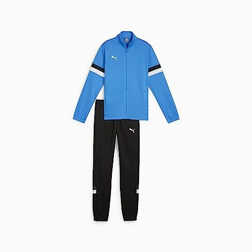 PUMA Jungen Teamrise Tracksuit Jr – Ignite Blue-PUMA Black, 140 EU - Sportlicher Trainingsanzug für Jungen, aus leichtem Polyester für optimale Bewegungsfreiheit und Atmungsaktivität, ideal für Training und Freizeit.