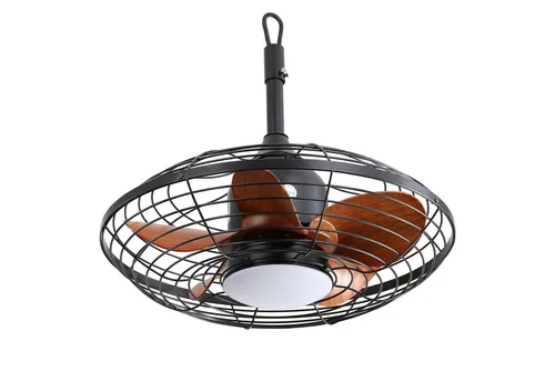 OKWISH 20-Zoll Deckenventilator mit LED - Kompakter Deckenventilator für Innen- und Außenbereiche mit 18W LED-Beleuchtung. Der leise DC-Motor sorgt für effiziente Luftzirkulation und ist ideal für kleinere Räume. Fernbedienung und Timer-Funktion bieten zusätzlichen Komfort.