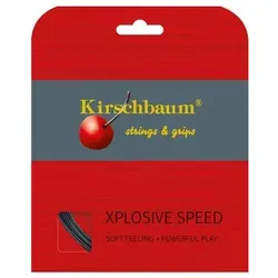Kirschbaum Tennissaite Xplosive Speed (Spielgefühl+Power) schwarz 12m Set, Saitendicke: 1.28