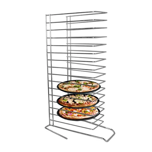 GGM Gastro Pizzablechhalter mit 15 Fächern aus Edelstahl von GGM Gastro