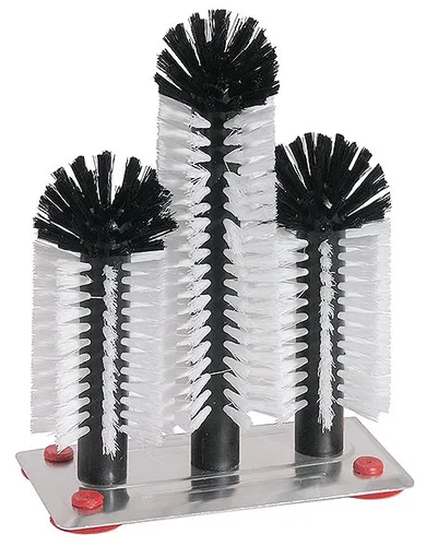 Contacto Gläserspülbürste 18/24/18 cm auf Platte aus Aluminium