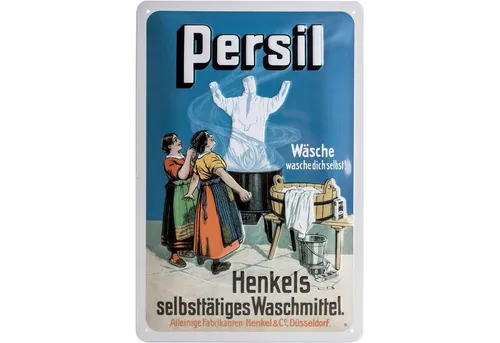 Nostalgic-Art Metallschild Blechschild 20 x 30cm - Persil - Wäsche wasche Dich selbst