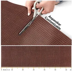 ANRO Küchenläufer Flurläufer WILSON Premium Teppichläufer Textil, Eckig, Höhe: 3 mm, Velour braun 67 cm x 240 cm x 3 mm