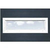 Weka Zusatzfenster feststehend, ca. B125/H40 cm, Weiß - Saunazubehör: Hochwertiges feststehendes Zusatzfenster mit Echtglas und Massivholzrahmen für lichtdurchflutete Gartenhäuser.