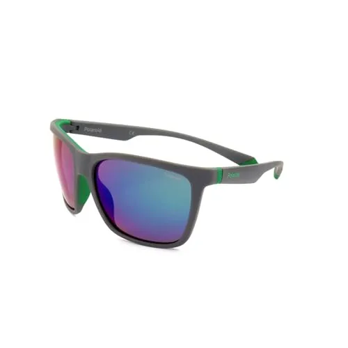 Polaroid Pld 2126/s 3U5/5Z GREY GREEN Sunglasses Men's Acetate, Standard, 58