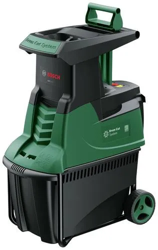 Bosch Leisehäcksler AXT 22 D - 2.200 W für effektives Häckseln - Häcksler mit kraftvollem Fräswalzen-Schneidsystem, zerkleinert Äste bis 38 mm. Integrierte 53 l Fangbox für weniger Entleerungen und leichtes Einfüllen.