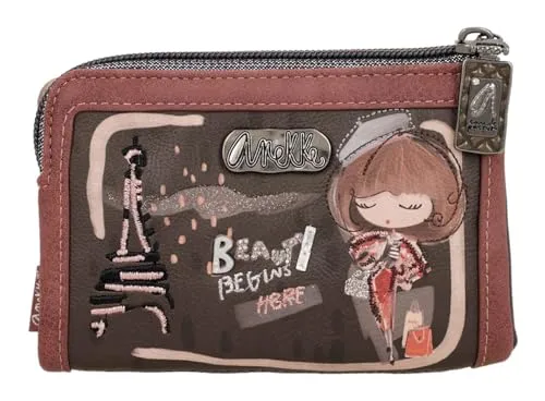 Anekke Damenbörse MADEMOISELLE multicolor - Portemonnaies mit einzigartigen Natur- und Tiermotiven, multifunktional als Schulter- oder Umhängetasche nutzbar, ideal für stilbewusste Frauen.