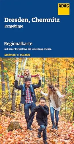 ADAC Regionalkarte 10 Dresden, Chemnitz 1:150.000: Erzgebirge