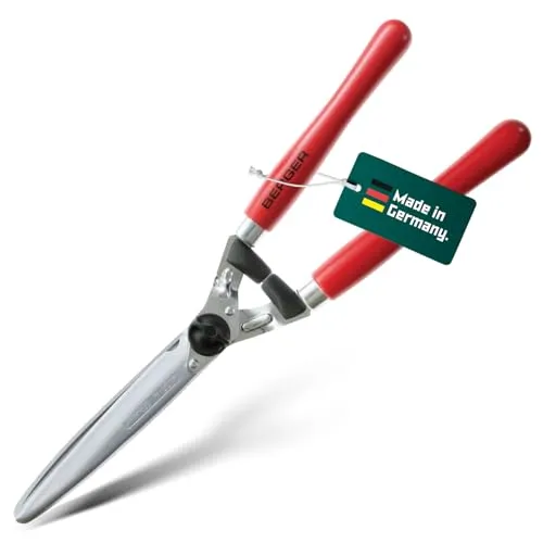 Berger Heckenschere mit Holzgriff 4490 – Verchromt und Robust
