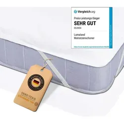Lumaland Matratzenauflage 90x200cm weiß Wasserundurchlässig von Lumaland