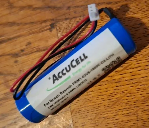 1×Speicherbatterie 3,6V ersetzt Bosch Rexroth PRM1-03V6-1800C-D2-LITH - 2600 mAh