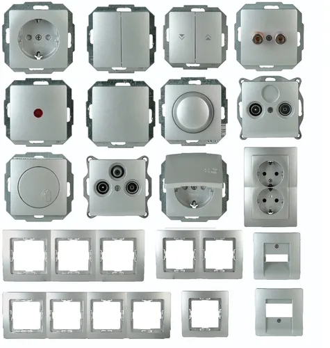 Steckdosen Silber von Kopp