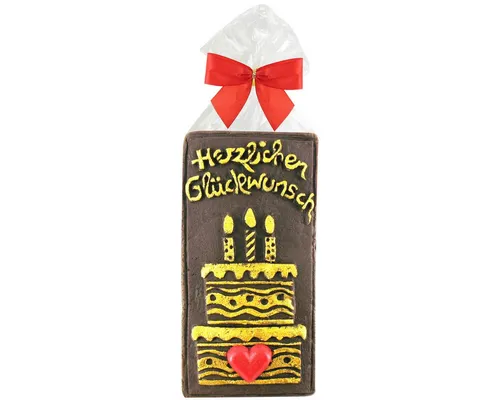 Odenwälder Marzipankonditorei Süßigkeit, Odenwälder Marzipan Tafel Schokolade Herzlichen Glückwunsch 150g