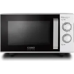 CASO MG 25 Ecostyle Ceramic - Testsieger Mikrowelle mit Grill - Mikrowelle mit 25 L Garraum und Grillfunktion, ideal für gleichzeitiges Garen auf zwei Ebenen, einfache Handhabung mit Drehreglern und schnelle Reinigung dank Caso-Clean-Schutzlackierung.