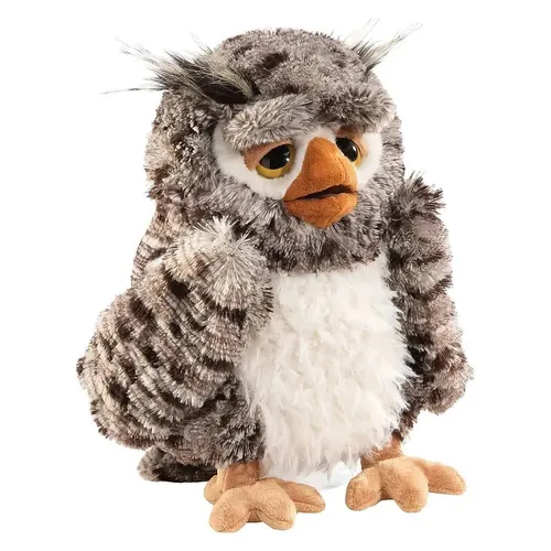 Wise Owl Handpuppe von Folkmanis - Handpuppen für Kinder ab Geburt, maschinenwaschbar bis 30 Grad Celsius – ideal für kreative Spielstunden!