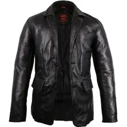 Herren Leder Blazer aus echtem Lamm Nappaleder