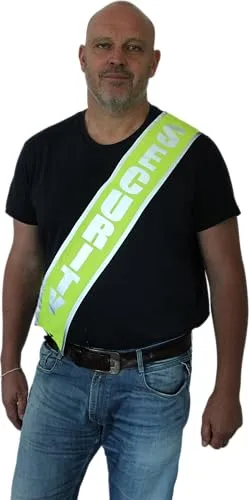 Reflektierende Schärpe „Security“ Reflektorband Umhängeband