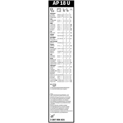 BOSCH Wischblatt 3397006831 für VW
