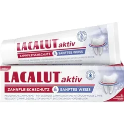 Lacalut aktiv Zahnfleischschutz & sanftes Weiss 75 ml in weiß von Dr. Theiss Naturwaren